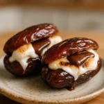 Air Fryer Date Smores That Changed My Dessert Game Forever 11 Air Fryer Date Smores served warm and melty on a rustic plate