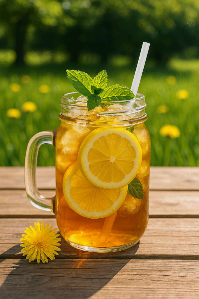 Dandelion Tea Recipe: The Best Natural Detox for Incredible Wellness 9 iced dandelion tea recipe with lemon and mint