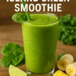 Detox Island Green Smoothie: A Sip of Fresh Starts and Flavor 9 detox island green smoothie in a glass with spinach and mango