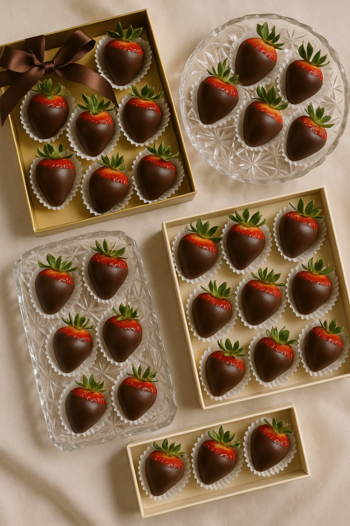 Dubai Chocolate Strawberries: The 10 Best Reasons to Try This Decadent Treat 10 Gift presentation of Dubai chocolate strawberries