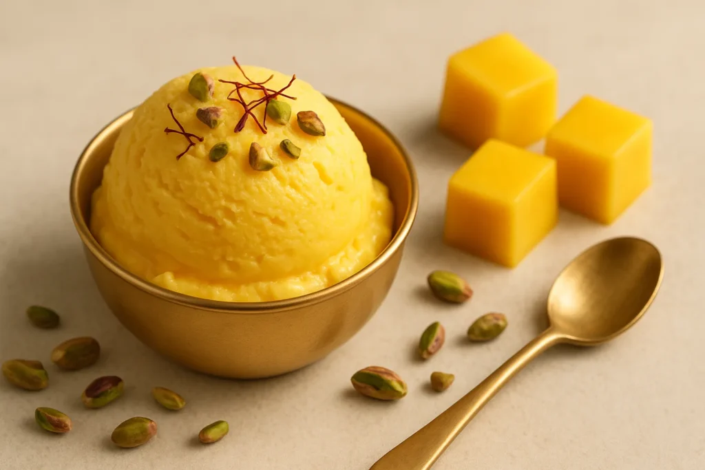 Fumang Propitious Mango Ice Cream: The Most Luxurious Mango Treat You’ve Never Tried 10 Fumang propitious mango ice cream with saffron and mango cubes