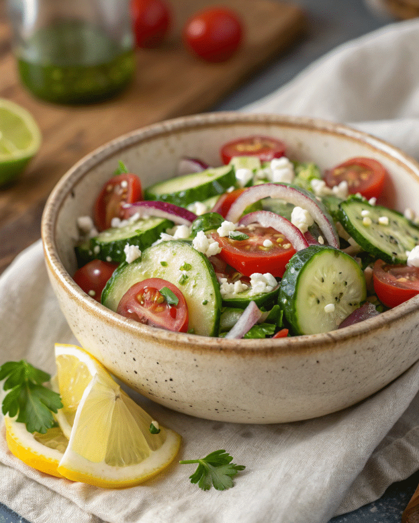 Mediterranean Cucumber Salad: The Ultimate Fresh and Flavorful Recipe Guide 9 Mediterranean cucumber salad with ingredients