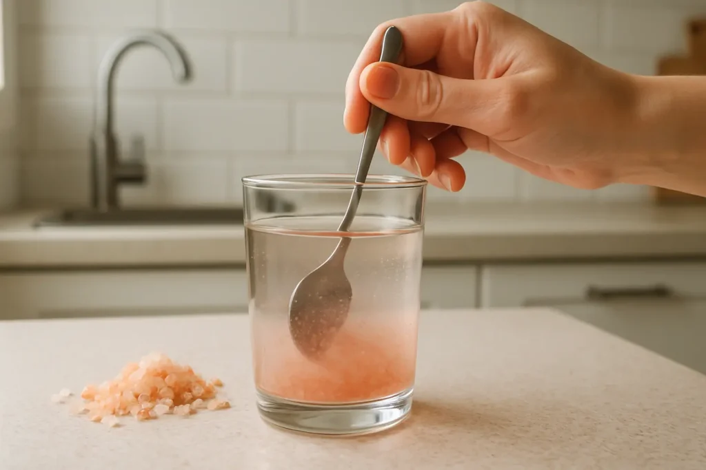 Pink Salt Trick for Weight Loss: Does This Popular Trend Really Work? 7 stirring pink salt into water for weight loss