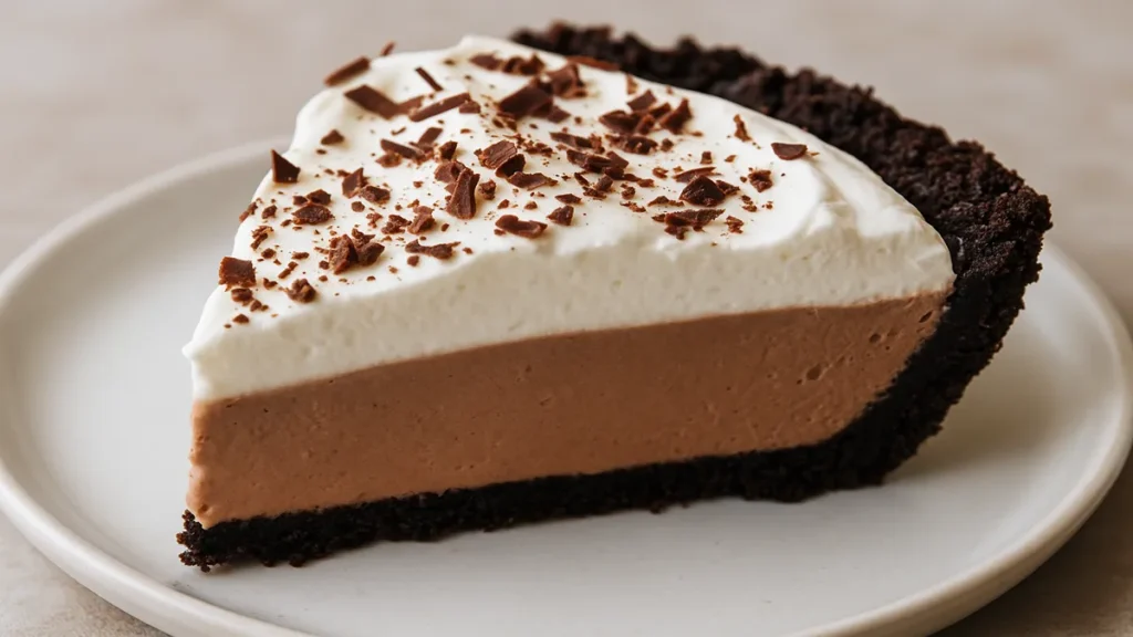 Rock Bottom Pie slice on white plate