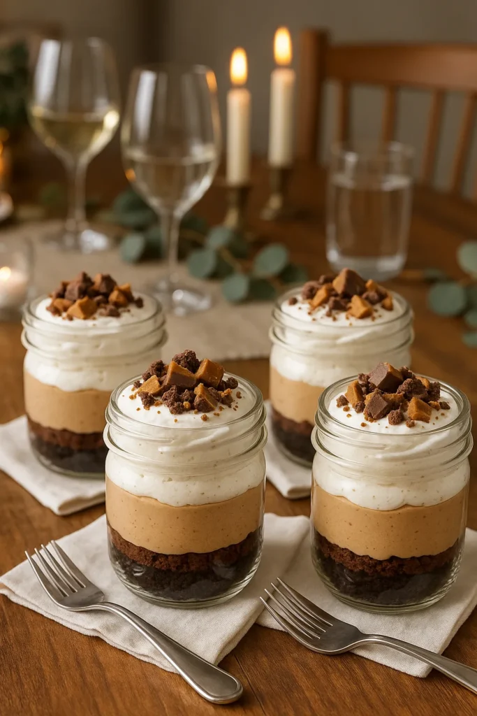 Rock Bottom Pie: The Best No-Bake Comfort Dessert Ever 11 Mini Rock Bottom Pie in mason jars