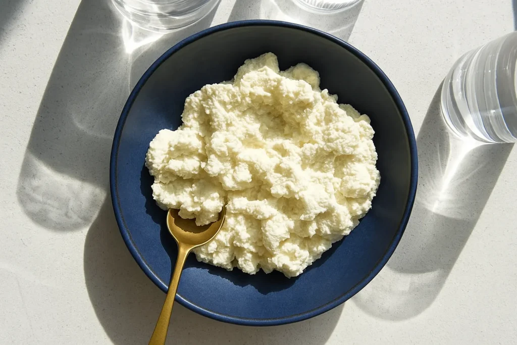 Lactose Free Cottage Cheese: The Best Dairy Option for Sensitive Stomachs 7 Making homemade lactose free cottage cheese in saucepan