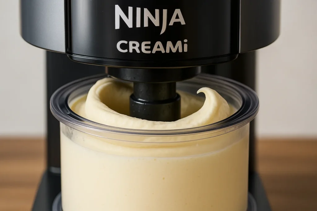 Ninja Creami Vanilla Ice Cream Recipe: The Best Creamiest Treat at Home 8 spinning ninja creami vanilla ice cream recipe