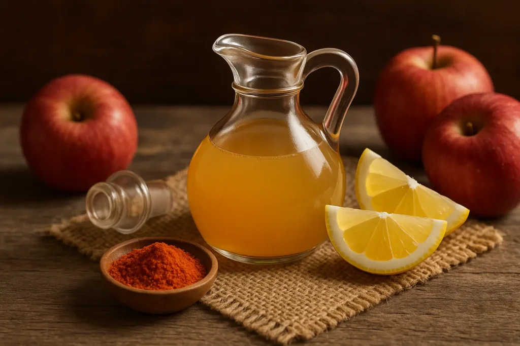 Best Recipes with Apple Cider Vinegar for Weight Loss That Actually Work 12 Recipes with apple cider vinegar for weight loss ingredients on table