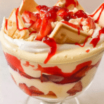Strawberry Banana Pudding: The Ultimate Creamy Dessert Everyone Loves 15 Strawberry banana pudding served at elegant cup