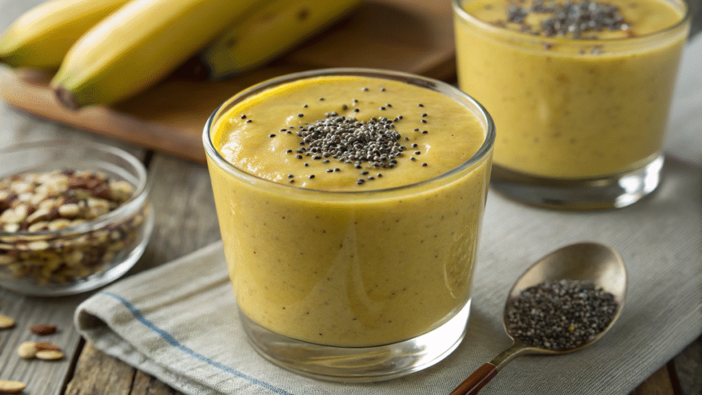 Banana recipe to lose weight smoothie with chia seeds