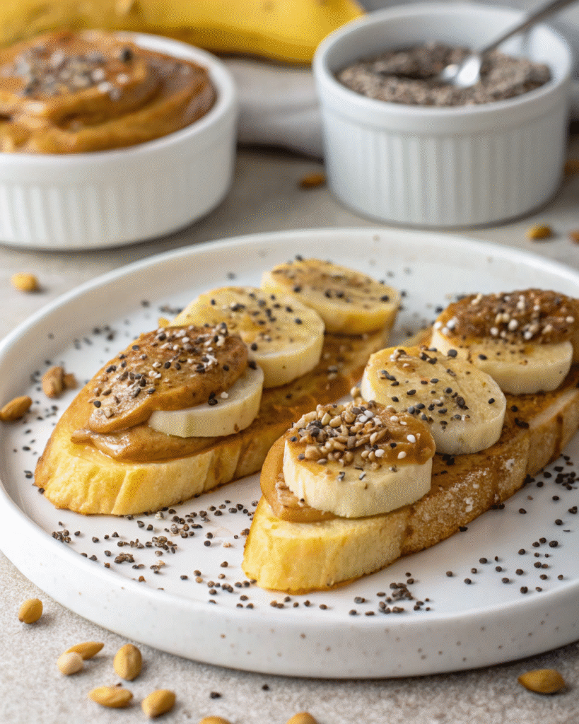 Banana Recipe to Lose Weight: The Ultimate Guide to Slim with Flavor 7 Banana slices with almond butter and chia
